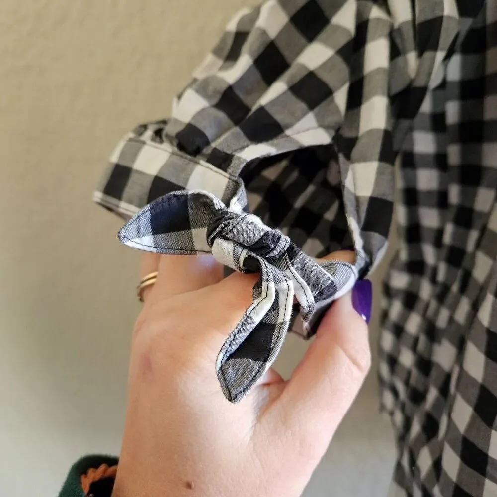 Kate Spade Gingham Off-Shoulder Blouse